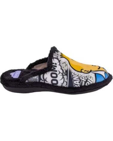 SUAVEFLEX 200-252 ZAPATILLAS DE CASA DE HOMBRE NEGRO