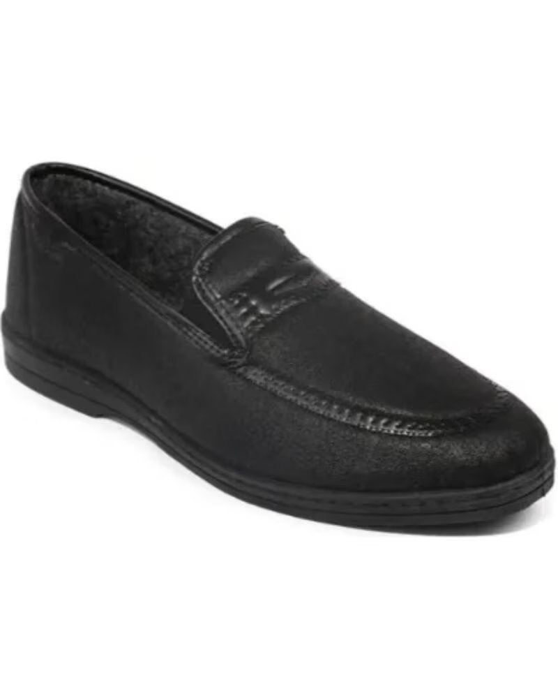 POSTIGO Zapatillas de casa cerradas para hombre negras modelo 905 NEGRO