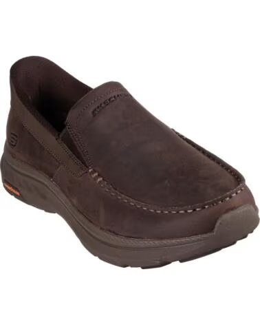 SKECHERS POLLARD OSGOOD ZAPATOS DE PIEL MARRÓN MARRON
