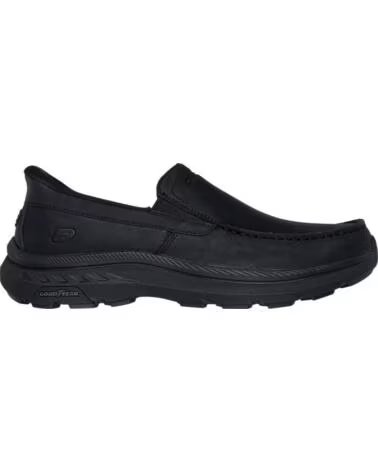 SKECHERS POLLARD - OSGOOD PIEL NEGRA NEGRO