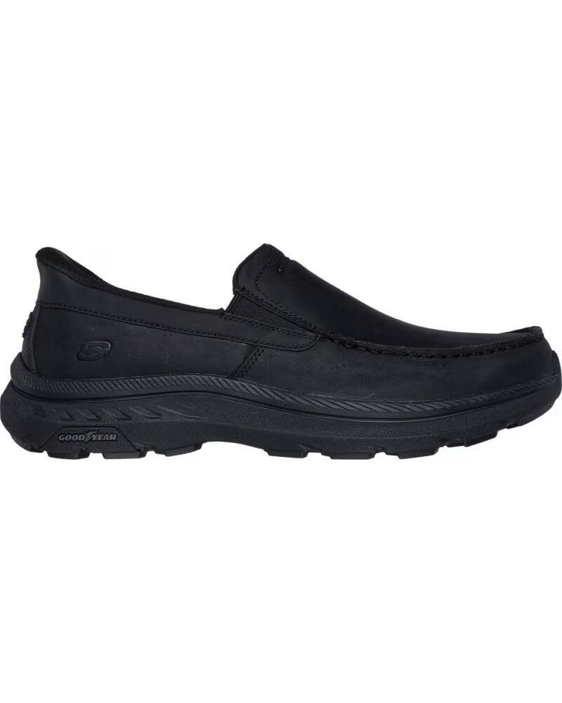 SKECHERS POLLARD - OSGOOD PIEL NEGRA NEGRO