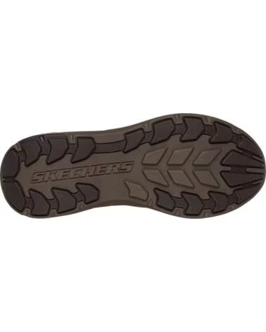 SKECHERS POLLARD OSGOOD ZAPATOS DE PIEL MARRÓN MARRON