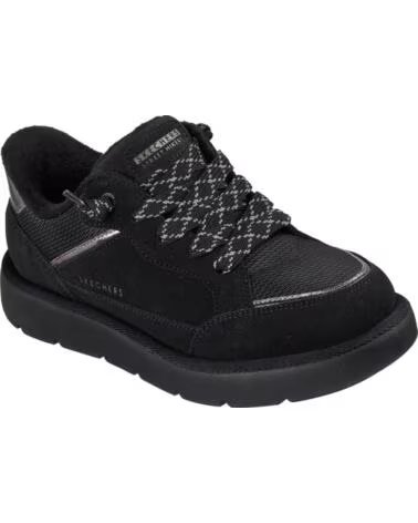 SKECHERS KEEPSAKES COZY STREET HIKER NEGRA NEGRO