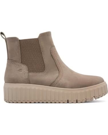 JANA 25463 BOTTINES VÉGÉTALIENNES TAUPE AVEC FERMETURE ÉCLAIR