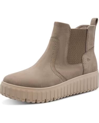 JANA 25463 BOTTINES VÉGÉTALIENNES TAUPE AVEC FERMETURE ÉCLAIR