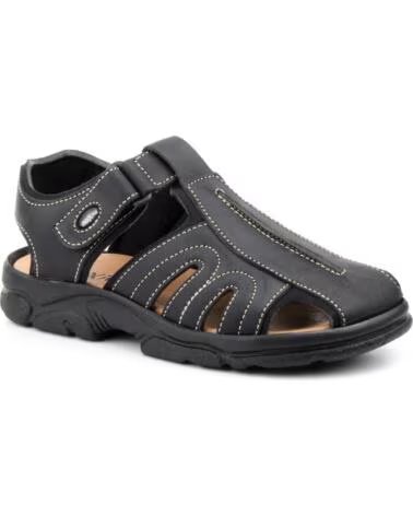 MORXIVA SANDALIAS CALIFORNIANAS BIO DE PIEL MODELO 7018 NEGRO