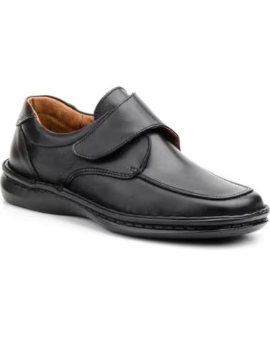 CACTUS Zapatos de piel para hombre con plantilla extraible modelo 60300 NEGRO