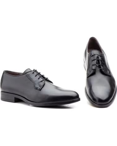 IBERICO SHOES Zapatos de vestir de piel para hombre con cordones modelo GI9024 NEGRO