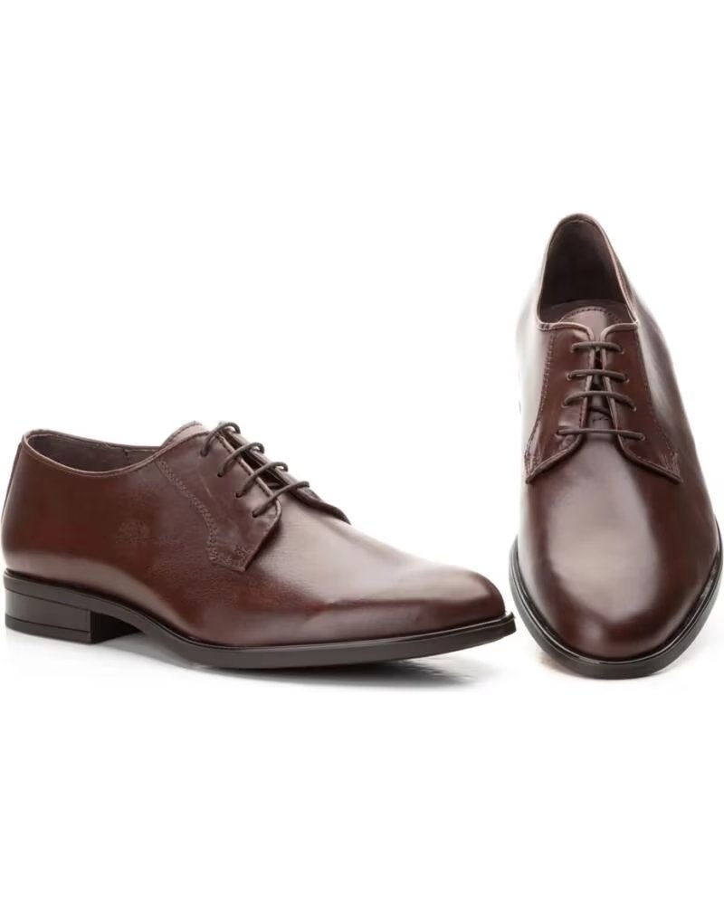IBERICO SHOES ZAPATOS DE VESTIR DE PIEL PARA HOMBRE CON CORDONES MODELO GI9024 MARRÓN