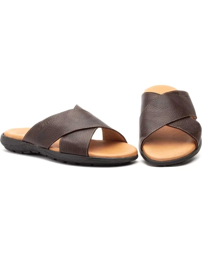 IBERICO SHOES SANDALIAS DE PIEL PARA HOMBRE MODELO IB2029 MARRóN