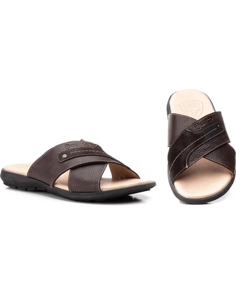 IBERICO SHOES SANDALIAS DE PIEL PARA HOMBRE IB2023 MARRóN