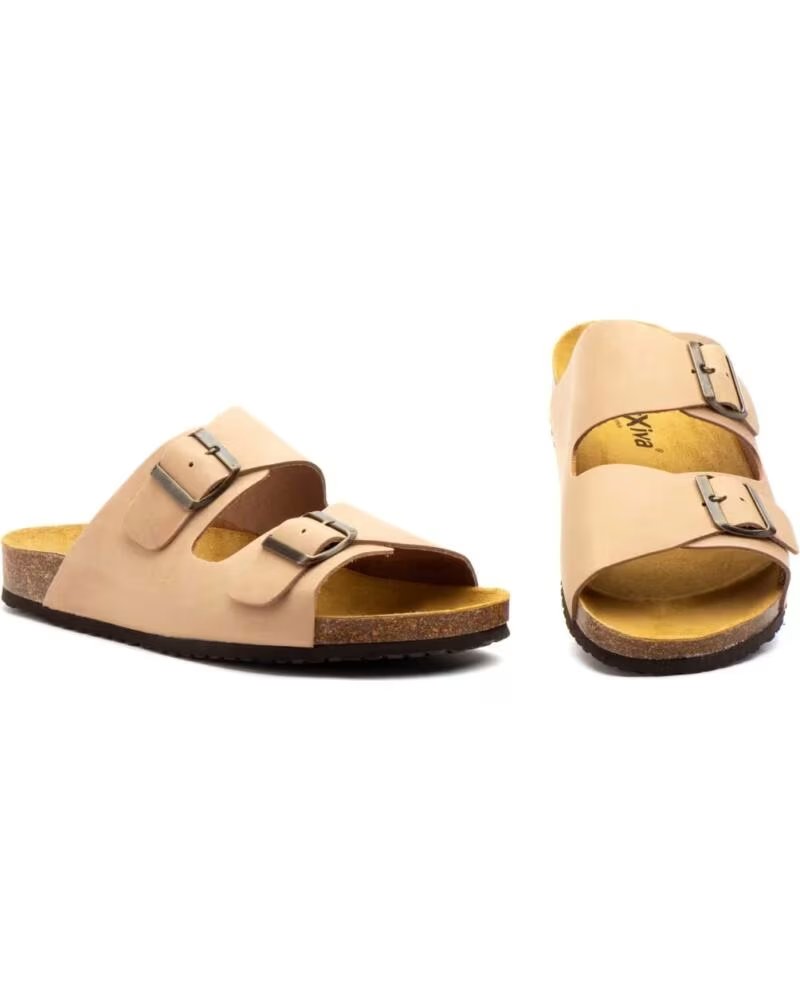 MORXIVA SANDALIAS BIO DE PIEL PARA HOMBRE CON DOBLE HEBILLA MX8020 VERDE