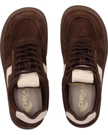 CHIKA10 BF STELLA 01S ZAPATILLAS BAREFOOT DE SERRAJE MARRON-BROWN