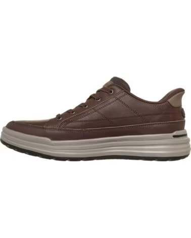 SKECHERS STERLING HANSEL ZAPATILLAS CASUAL MARRÓN GRIS