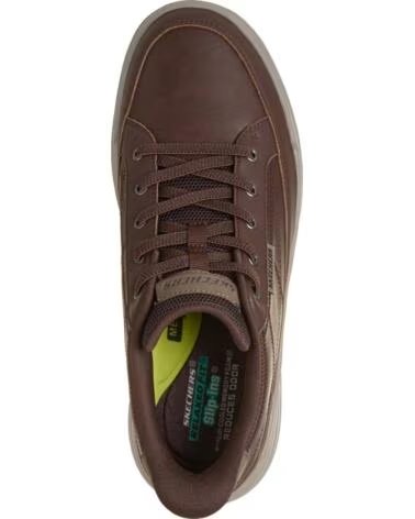 SKECHERS STERLING HANSEL ZAPATILLAS CASUAL MARRÓN GRIS