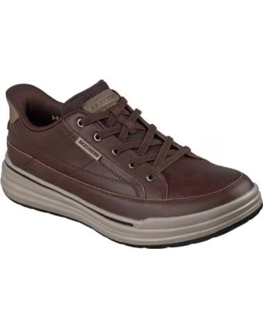SKECHERS STERLING HANSEL ZAPATILLAS CASUAL MARRÓN GRIS