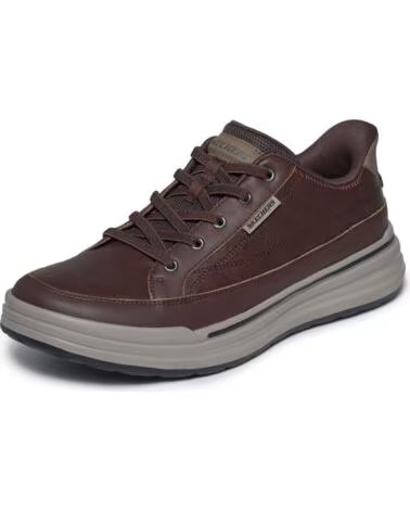SKECHERS STERLING HANSEL ZAPATILLAS CASUAL MARRÓN GRIS