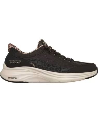SKECHERS 150419 CONTOUR FOAM LEOPARD DREAM ZAPATILLAS DE MUJER NEGRO