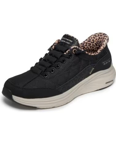 SKECHERS 150419 CONTOUR FOAM LEOPARD DREAM ZAPATILLAS DE MUJER NEGRO