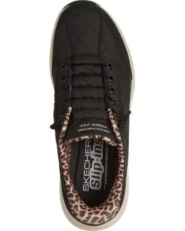 SKECHERS 150419 CONTOUR FOAM LEOPARD DREAM ZAPATILLAS DE MUJER NEGRO