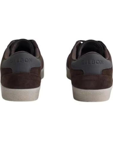 SILBON ZAPATILLAS DE MODA HOMBRE MARRON