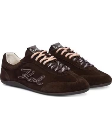 ZAPATILLAS KARL LAGERFELD ALTIA SIGNIA PATCH EMBRO MARRON