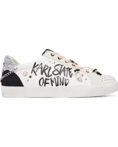 KARL LAGERFELD SKOOL STATE OF MIND LO LACE ZAPATILLAS BLANCAS BLANCO
