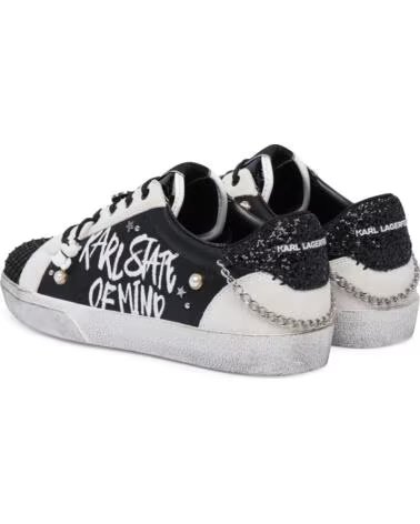 KARL LAGERFELD SKOOL STATE OF MIND LO LACE ZAPATILLAS NEGRAS NEGRO