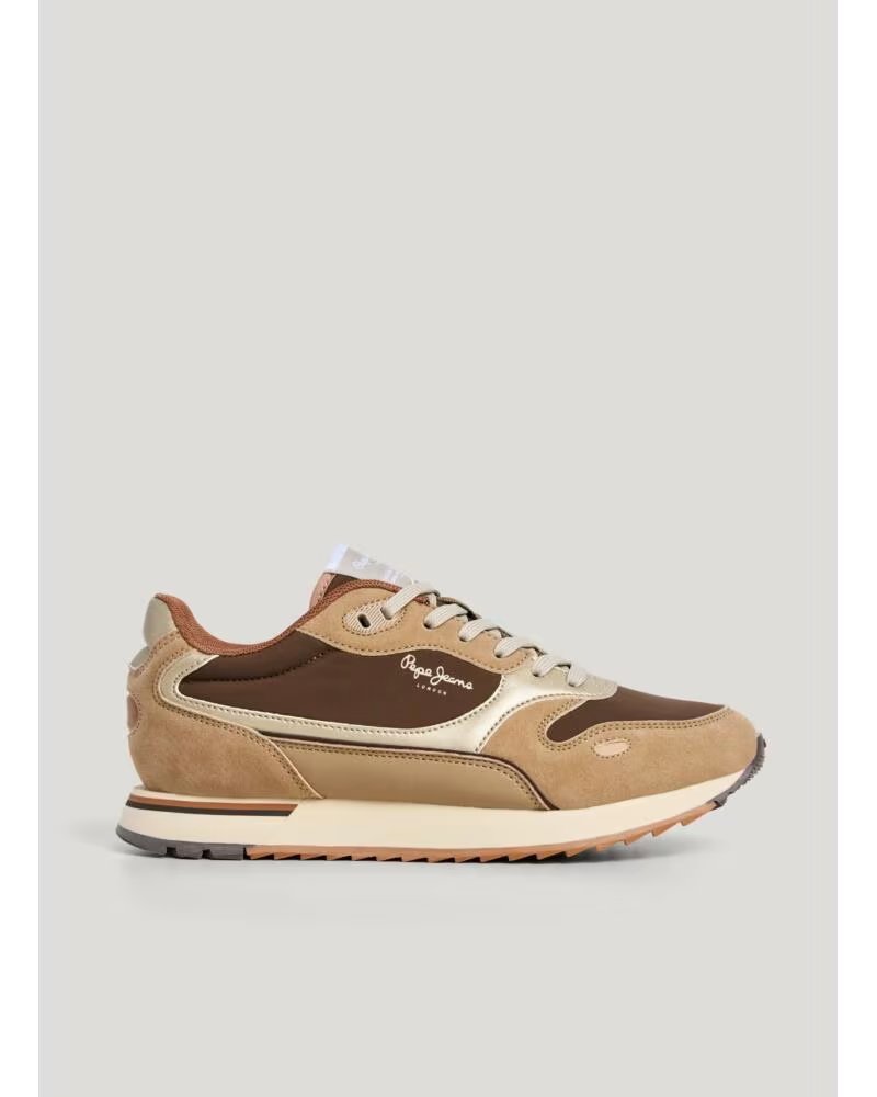 ZAPATILLAS PEPE JEANS BEXLEY ESSENCE TAUPE