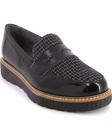 PITILLOS 11554 DAMEN MOKASSINS SCHWARZ NEGRO