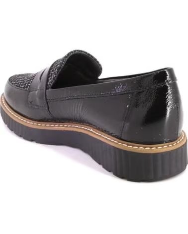 PITILLOS 11554 DAMEN MOKASSINS SCHWARZ NEGRO