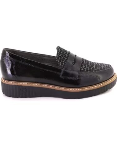 PITILLOS 11554 DAMEN MOKASSINS SCHWARZ NEGRO