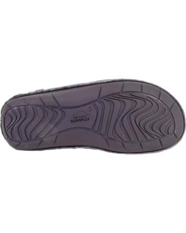 SUAVEFLEX 200-429 ZAPATILLAS DE CASA DE HOMBRE GRIS