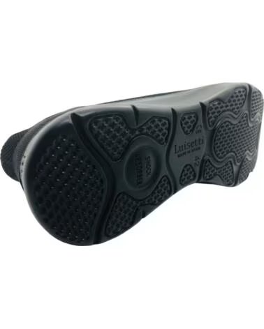 LUISETTI ZAPATILLA CONFORT CALZA-FACIL HOMBRE 39810 NEGRO