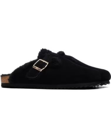 SABOTS XTI 146303 POUR FEMME AVEC BOUCLE ET FOURRURE NEGRO