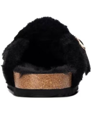 SABOTS XTI 146303 POUR FEMME AVEC BOUCLE ET FOURRURE NEGRO