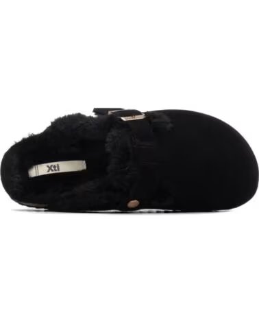 SABOTS XTI 146303 POUR FEMME AVEC BOUCLE ET FOURRURE NEGRO