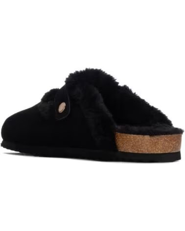 SABOTS XTI 146303 POUR FEMME AVEC BOUCLE ET FOURRURE NEGRO