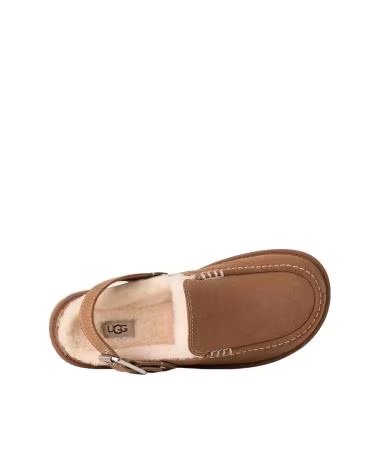 UGG LEDER-CLOGS GOLDENSTAR EVELINA BRAUN CUERO