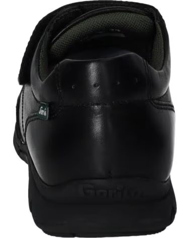 GORILA LEATHER SCHOOL SHOES 33600 WITH VELCRO NEGRO