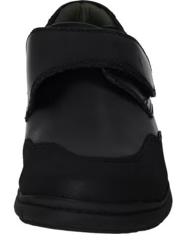 GORILA LEATHER SCHOOL SHOES 33600 WITH VELCRO NEGRO