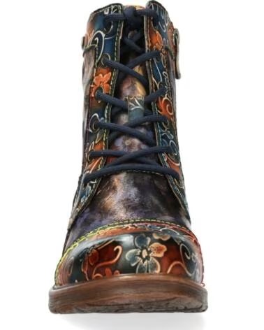 BOTTINES EN CUIR LAURA VITA ANITAO-11 BLEU AZUL