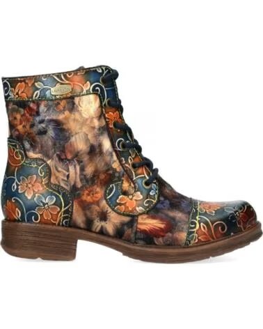 BOTTINES EN CUIR LAURA VITA ANITAO-11 BLEU AZUL