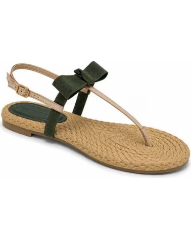 FLACHE MONTEVITA IBIZAZA GREEN SANDALE MIT SCHLEIFE
