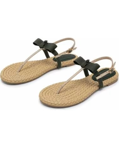 FLACHE MONTEVITA IBIZAZA GREEN SANDALE MIT SCHLEIFE