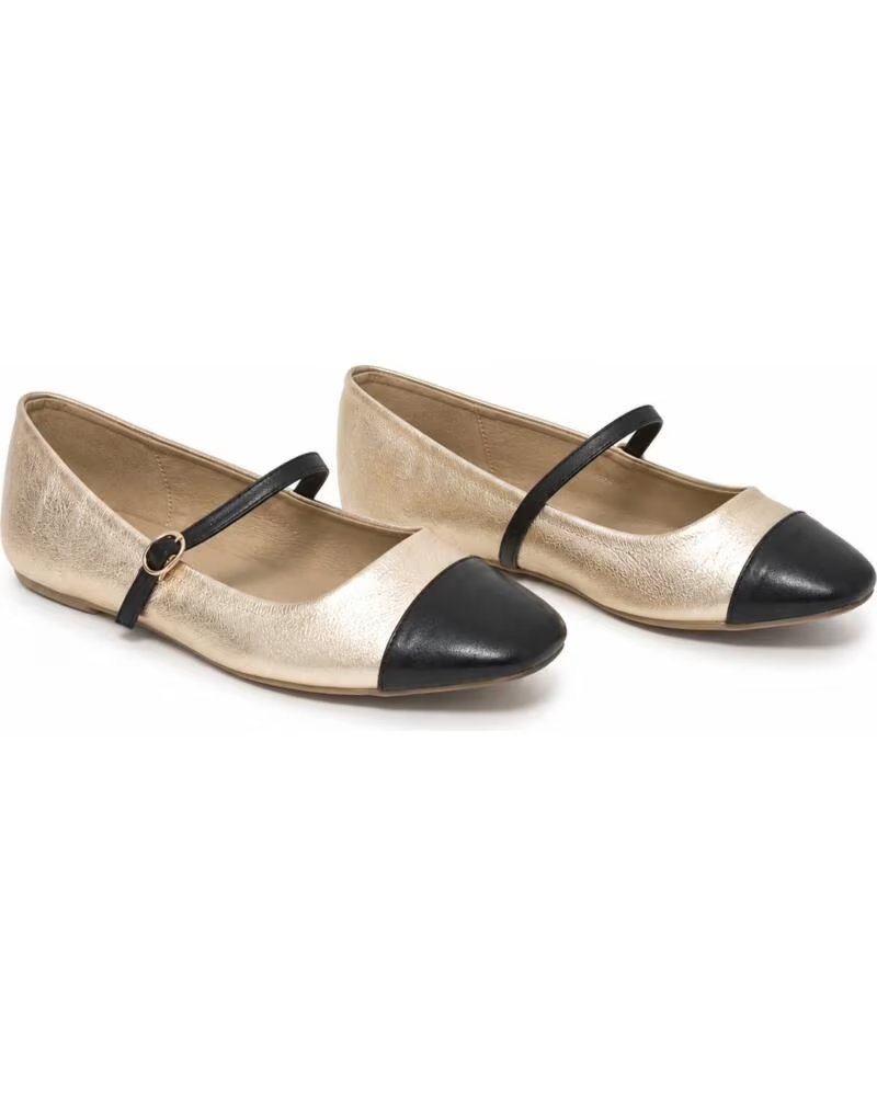 MONTEVITA ROMAZA GOLD WOMEN´S BALLERINA FLATS
