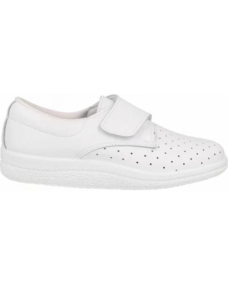 POSTIGO SAPATO ANATÓMICO FECHADO COM VELCRO PARA MULHER MODELO 1 BRANCO BLANCO
