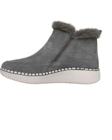 SKECHERS Botines Relaxed Fit Wilshire Blvd - Fresh Zip en verde para mujer OLIVE SUEDE-FAUX FUR