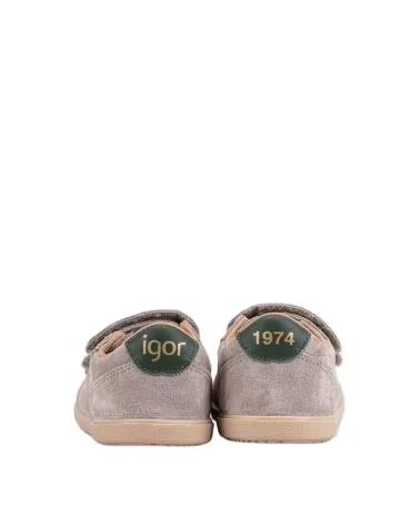 ZAPATOS PRIMEROS PASOS BEBÉ NIÑO IGOR W10341-398 TOPO