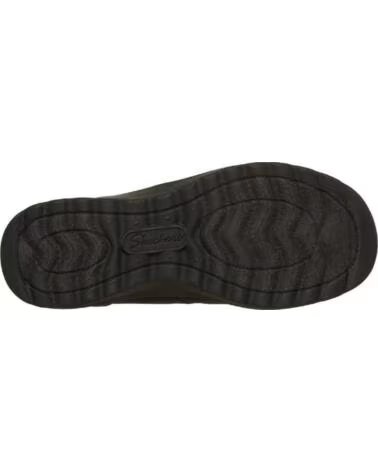SKECHERS 158952 BOTINS VEGANOS FEMININOS COM FECHO ÉCLAIR PRETO NEGRO